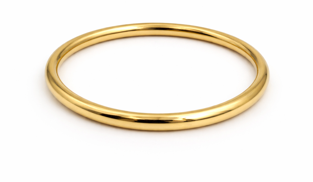 Pulsera Rígida Fina Dorada