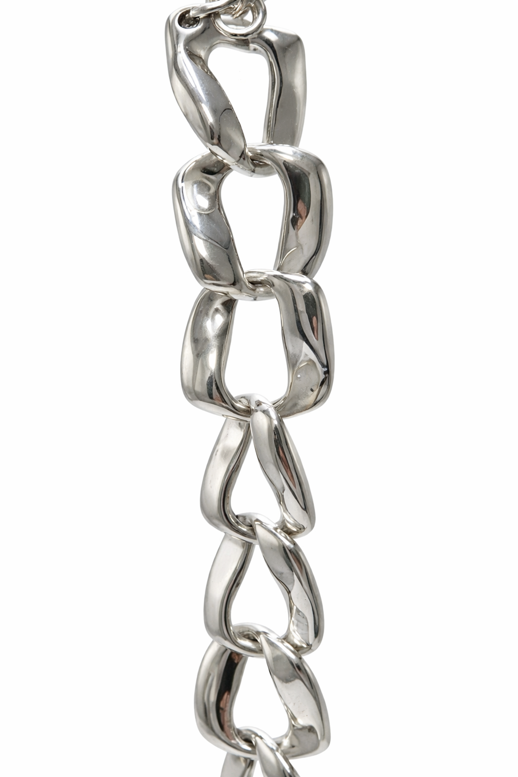 Pulsera cadena de eslabón rectangular chunky en Plata 925 (acabado pulido)