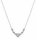 Collar corazón con circonitas en Plata 925