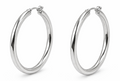 Pendientes de aro clásicos en Plata 925