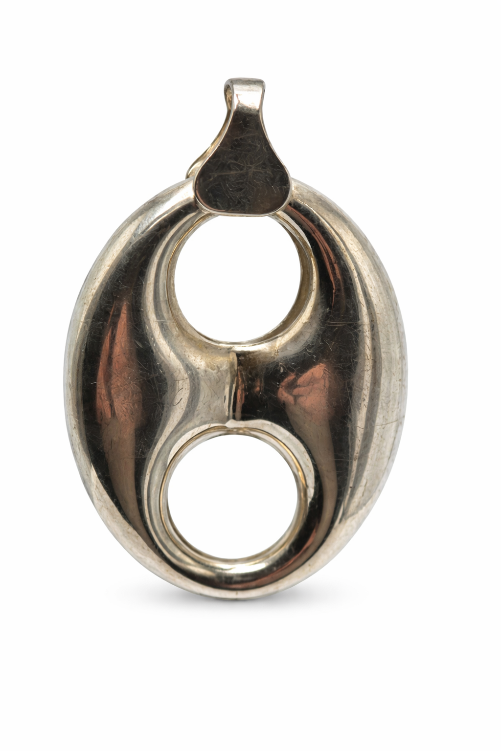 Colgante Ovalado Calado en Plata 925