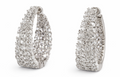 Pendientes Aro Pavé con Circonitas en Plata 925