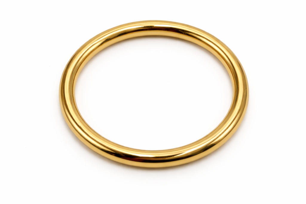 Pulsera de bisutería acabado dorado