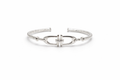 Pulsera Rígida Eslabón Central Plata de Ley 925