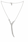Collar Y en Plata 925 con circonitas blancas