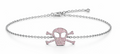Pulsera Calavera Plata de Ley 925 con Microcirconitas