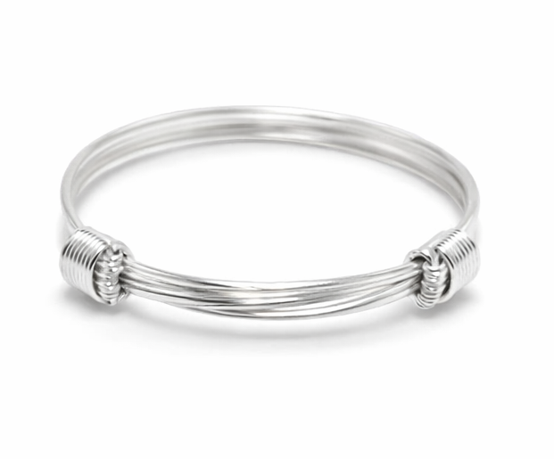 Pulsera Rígida Multifilamento en Plata 925