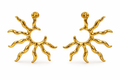 Pendientes Dorados Sol Orgánico