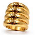 Anillo Dorado XL de Volumen