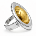 Anillo Bicolor Dorado y Plata