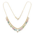 Collar Multicolor con Perla Central en Plata 925