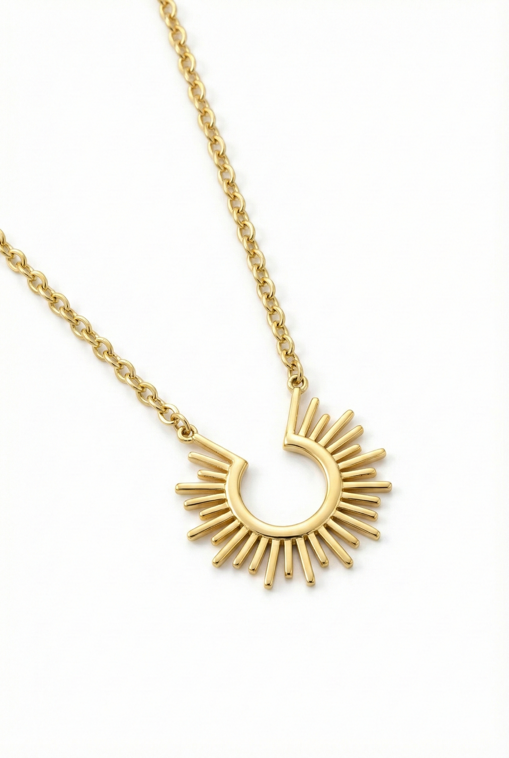 Collar Sol Radiante en Plata 925 Bañado en Oro