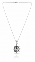 Collar Timón Náutico en Plata de Ley 925