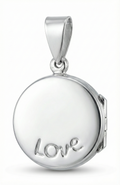 ColgColgante Relicario Redondo “Love” en Plata 925ante Guardapelo Redondo “Love” – Plata 925