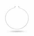 Collar Gargantilla Aro Minimalista Plata de Ley 925