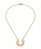 Collar Sol Radiante en Plata 925 Bañado en Oro